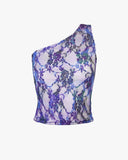 Top assimétrico lavanda