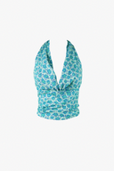 Blue Lily Halter Top