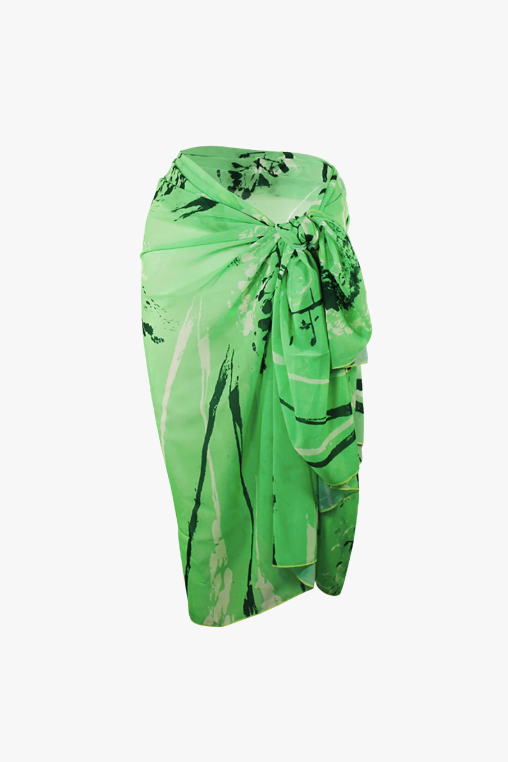 Handmade Sarong with Exclusive Fabrics - Green